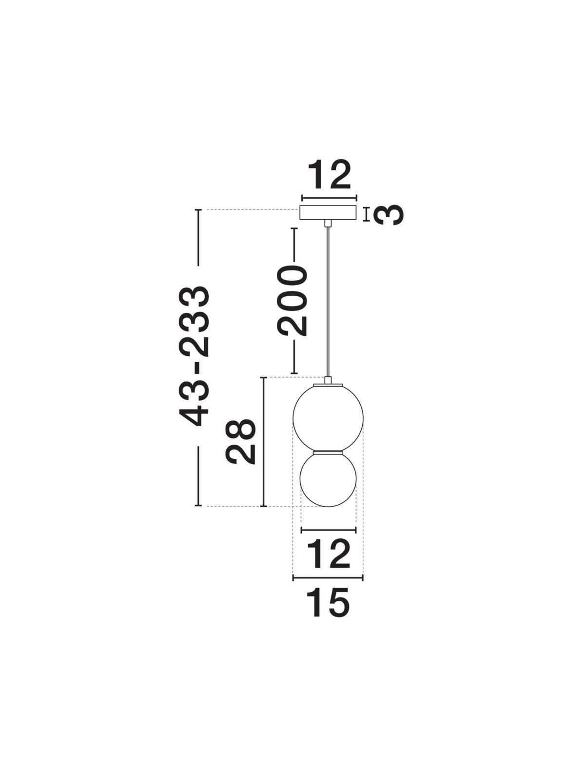 Пендел Nova Luce NOESIS 9009198 сив детайл 5