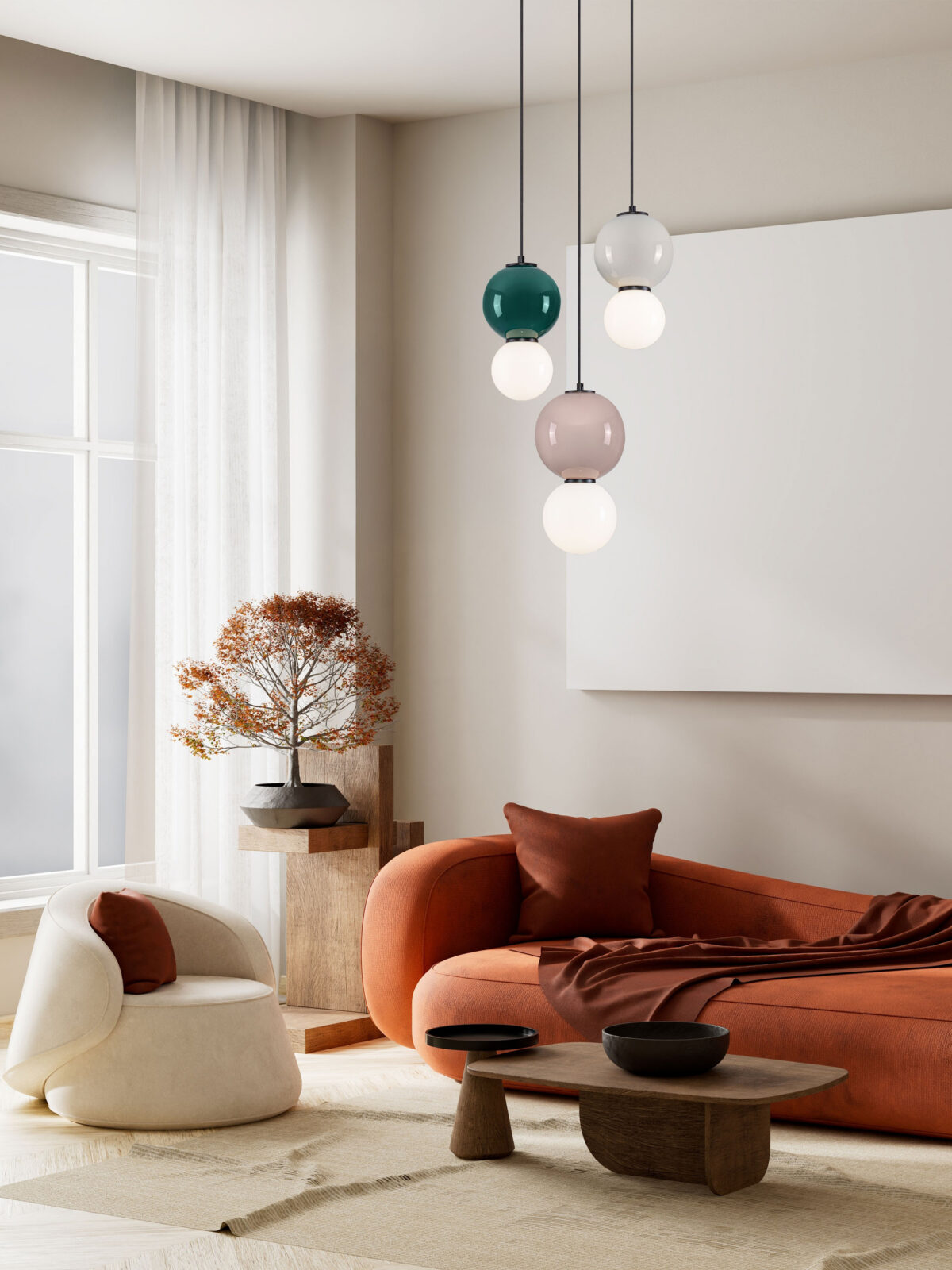 Пендел Nova Luce NOESIS 9009202 сив