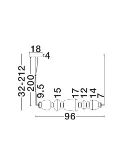 Полилей Nova Luce PALO 9009203 бял детайл 5