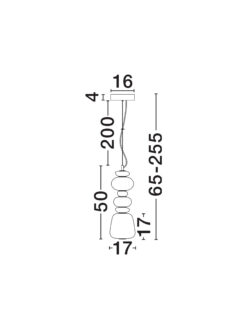 Пендел Nova Luce PALO 9009204 бял детайл 5
