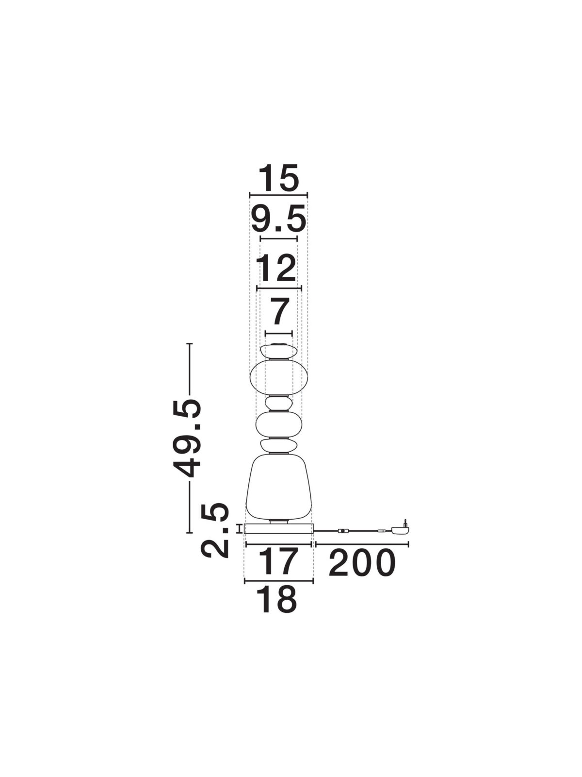 Настолна лампа Nova Luce PALO 9009207 бял детайл 5