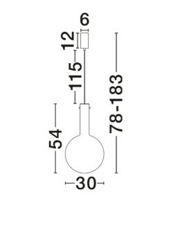 Пендел Nova Luce NOSTOS 9009221 бял детайл 5