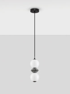 Пендел Nova Luce PALLINA 9009300 сив детайл 2