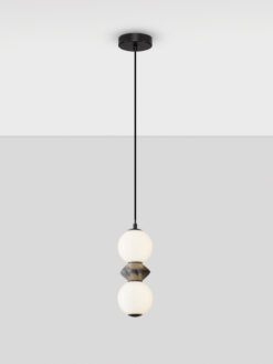 Пендел Nova Luce PALLINA 9009300 сив детайл 3