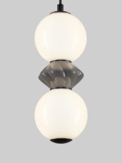 Пендел Nova Luce PALLINA 9009300 сив детайл 4
