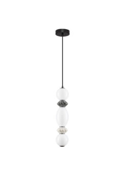 Пендел Nova Luce PALLINA 9009302 бял в интериор