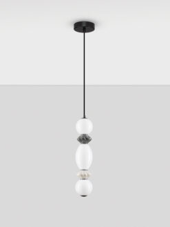 Пендел Nova Luce PALLINA 9009302 бял детайл 2