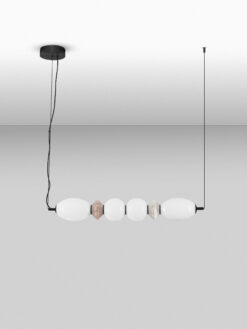 Полилей Nova Luce PALLINA 9009303 сив детайл 2