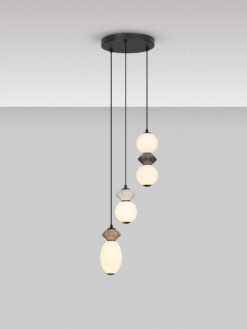 Полилей Nova Luce PALLINA 9009304 сив детайл 3