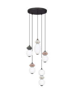 Полилей Nova Luce PALLINA 9009305 сив в интериор