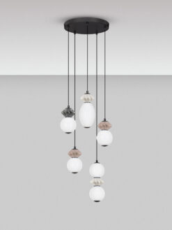 Полилей Nova Luce PALLINA 9009305 сив детайл 2