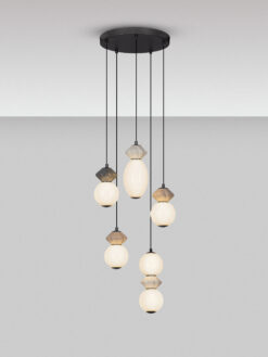 Полилей Nova Luce PALLINA 9009305 сив детайл 3