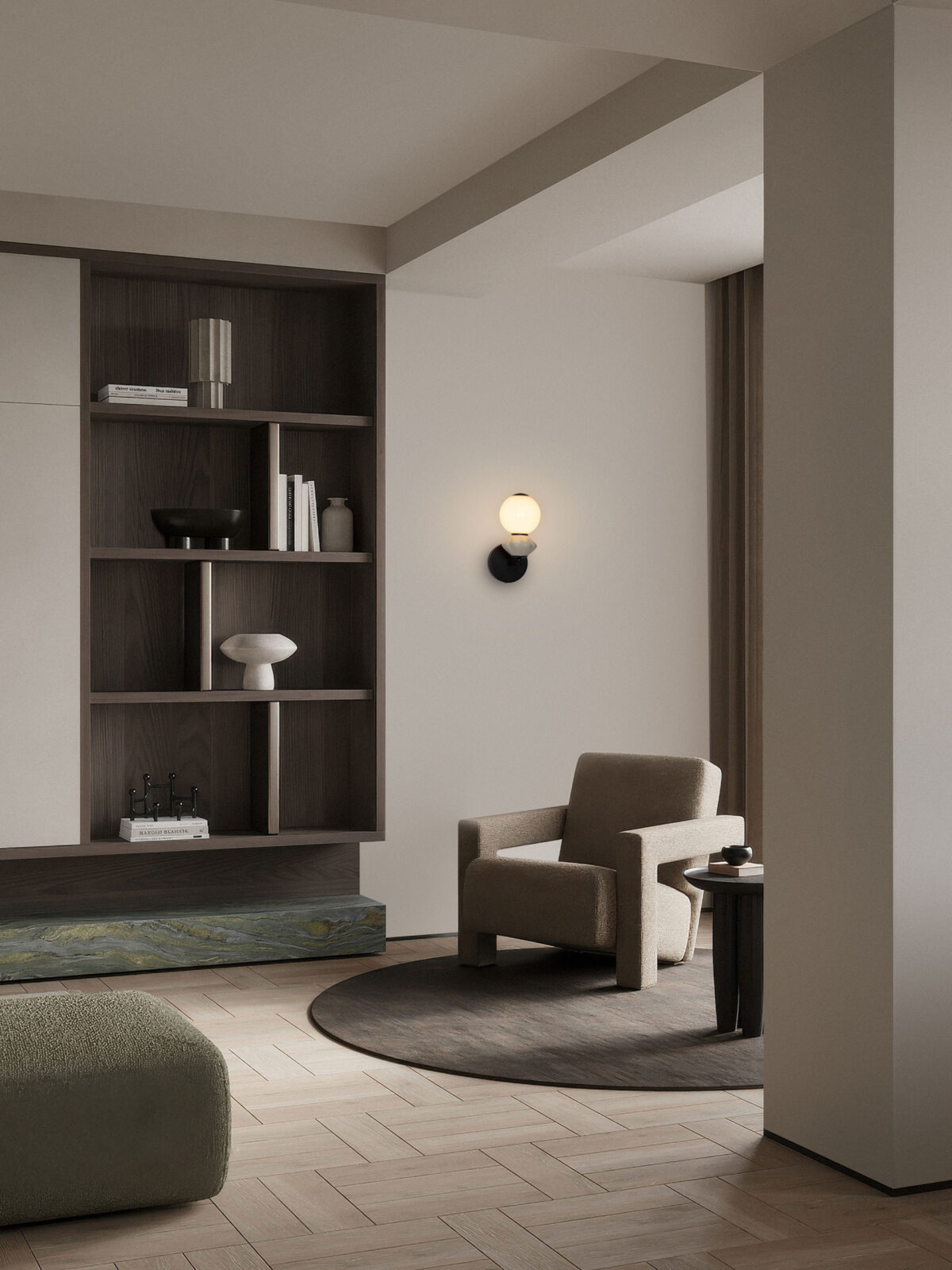 Аплик Nova Luce PALLINA 9009306 сив