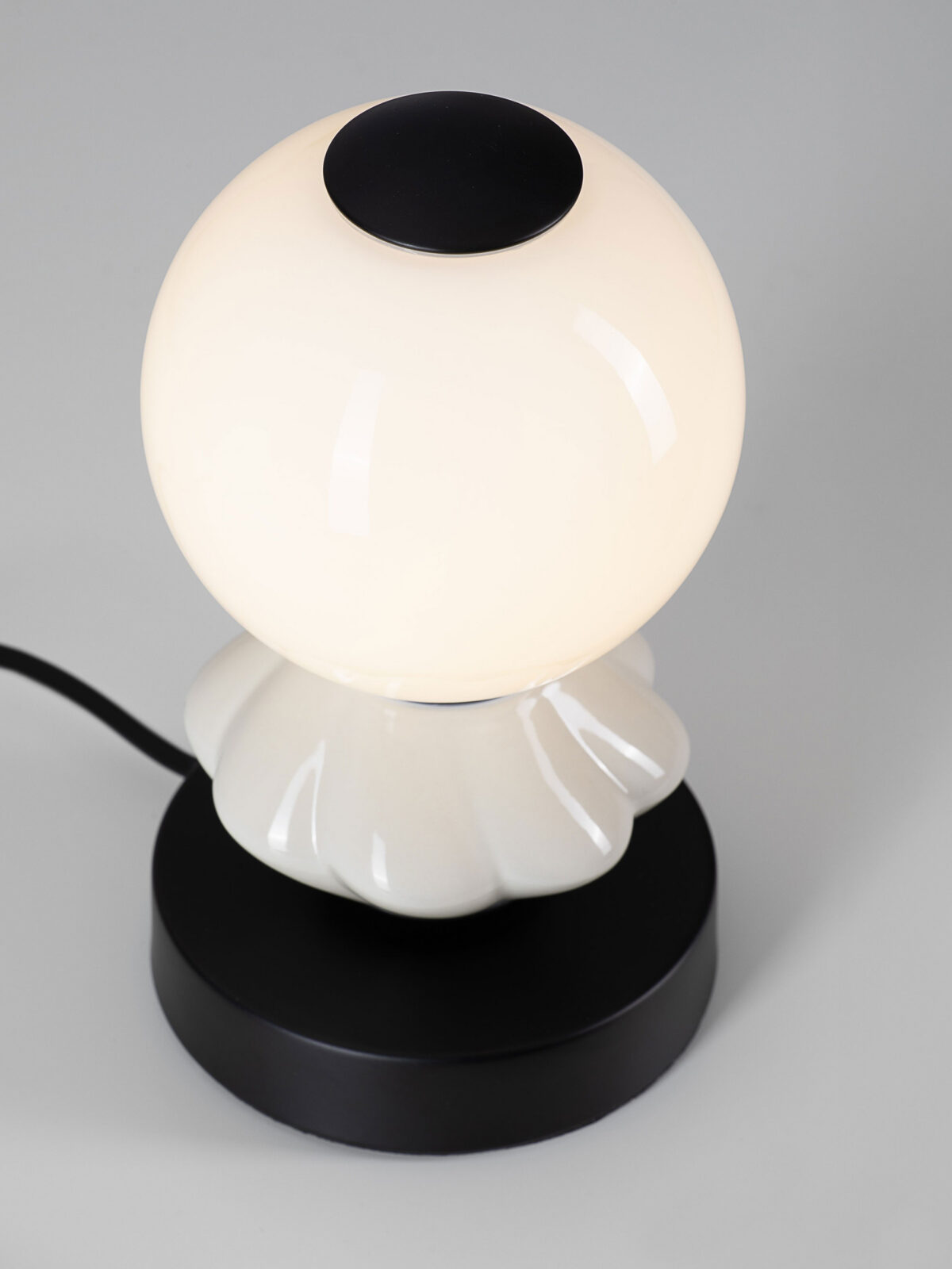 Настолна лампа Nova Luce PALLINA 9009307 сив детайл 4