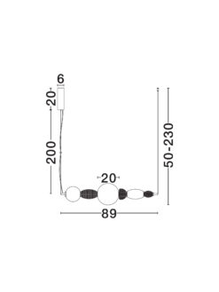 Полилей Nova Luce OBRIE 9009352 бял детайл 5