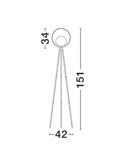 Лампион Nova Luce KITRO 9011320 черен детайл 7