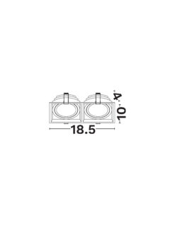 Луна за вграждане Nova Luce EIRIAM 9011366 черен детайл 6