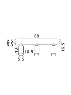 Аплик за баня Nova Luce MAO 9011418 черен детайл 6