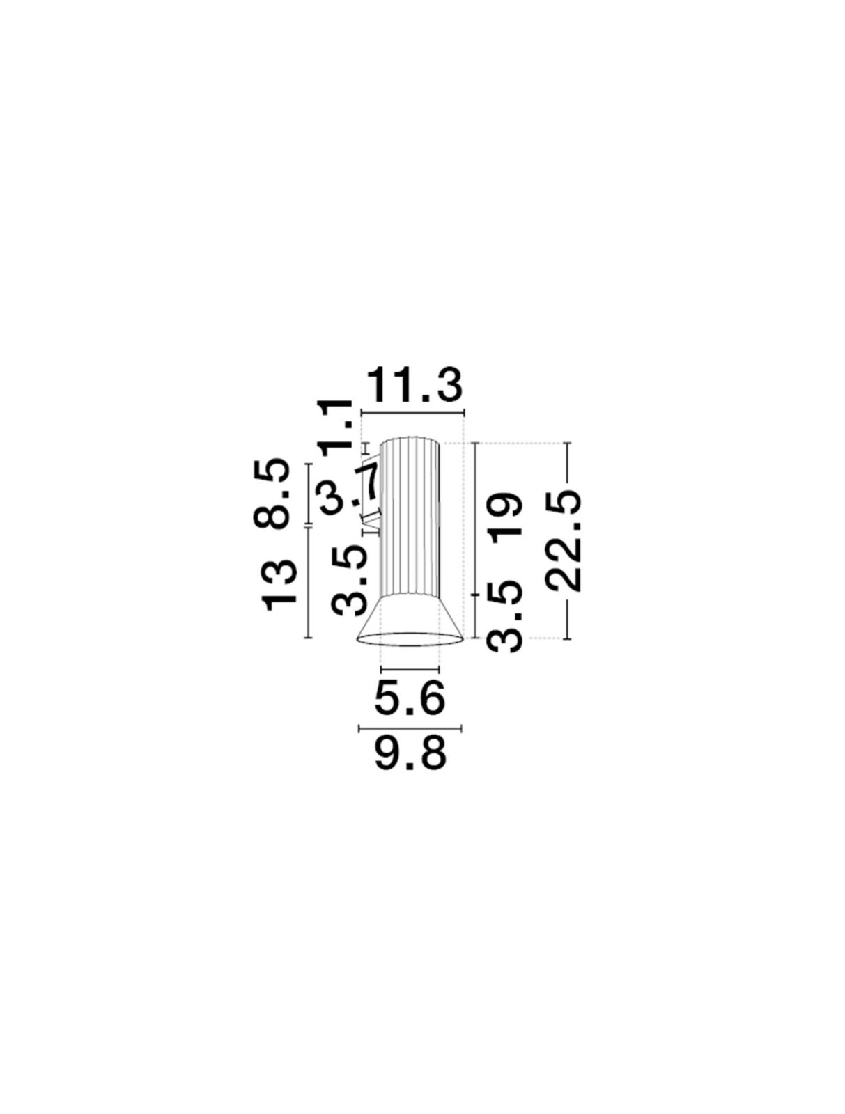 Аплик Nova Luce LUVIA 9011445 черен детайл 6