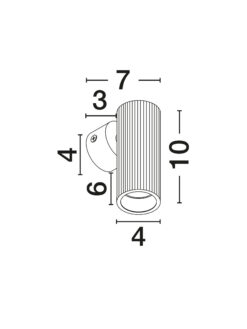 Аплик Nova Luce COMET 9011470 черен детайл 6