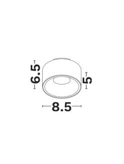 Луна за вграждане Nova Luce QUAD 9011494 черен детайл 2