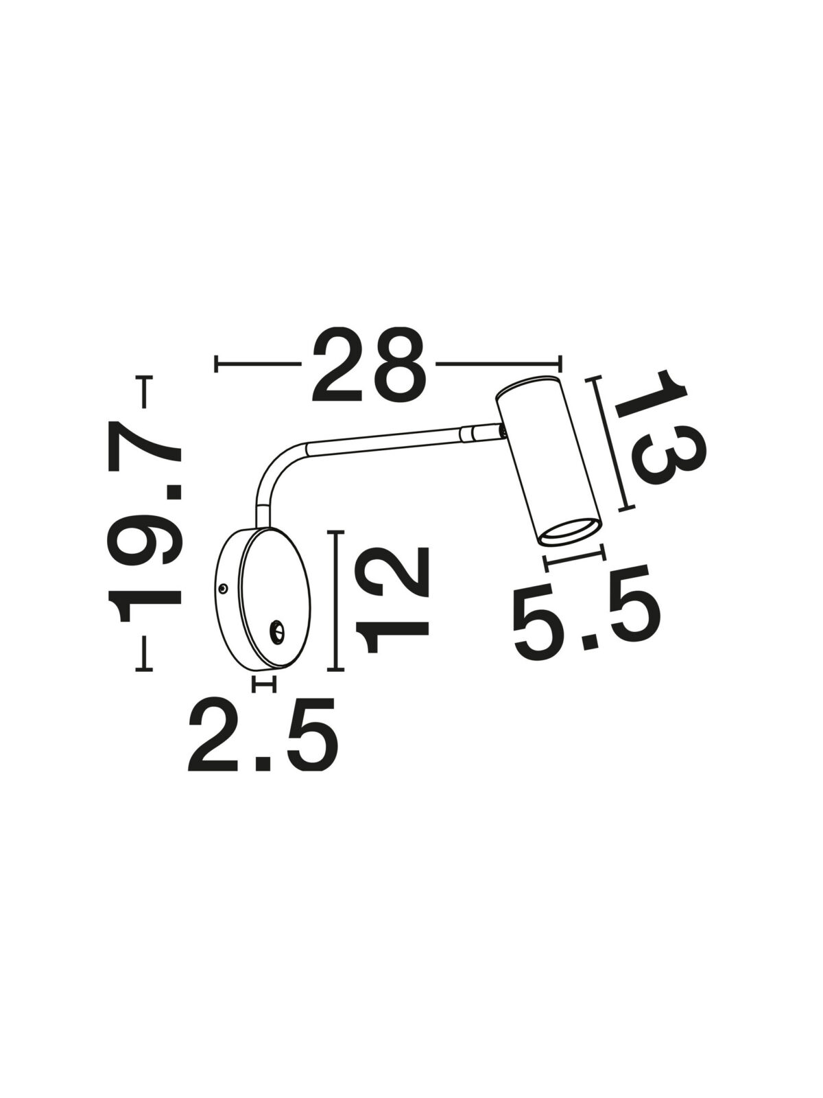 Аплик Nova Luce LOEN 9011529 черен детайл 6