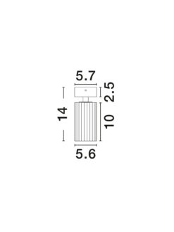 Плафониера Nova Luce ZELOS 9011601 черен детайл 6