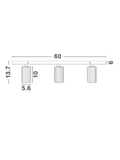 Плафониера Nova Luce ZELOS 9011608 черен детайл 5