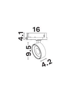 Магнитно тяло Nova Luce 4-WIRES TRACK 9011861 бял детайл 5