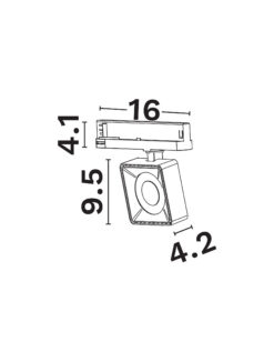 Магнитно тяло Nova Luce 4-WIRES TRACK 9011871 бял детайл 4