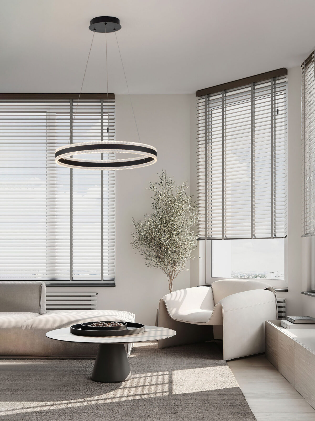 Полилей Nova Luce ALARO 9019726 черен