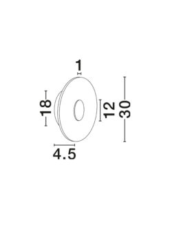 Аплик Nova Luce EMBER 9019753 златист детайл 6