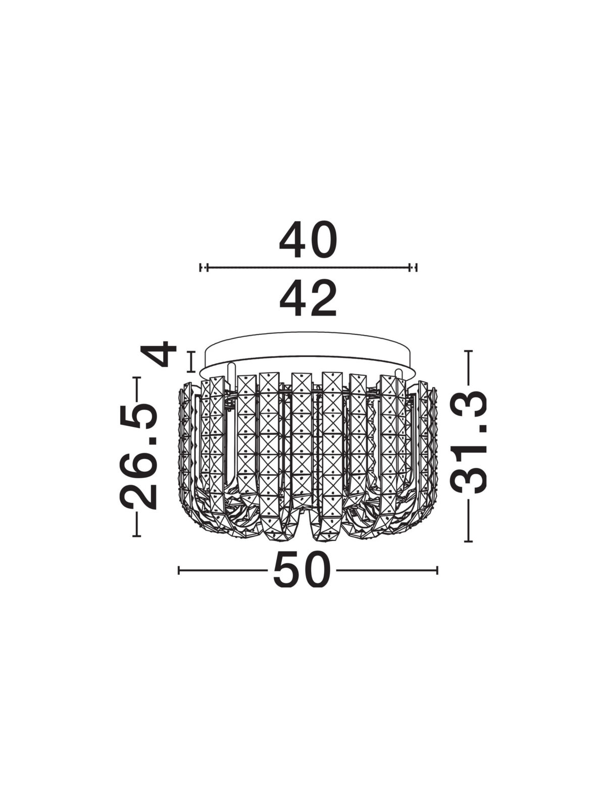 Плафониера Nova Luce AVELIN 9019764 златист детайл 5