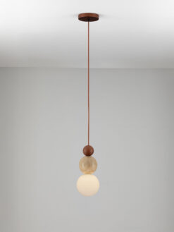 Пендел Nova Luce MARIS 9019802 кафяв детайл 3