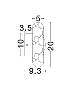 Аплик Nova Luce TAVO 9019803 кафяв детайл 6