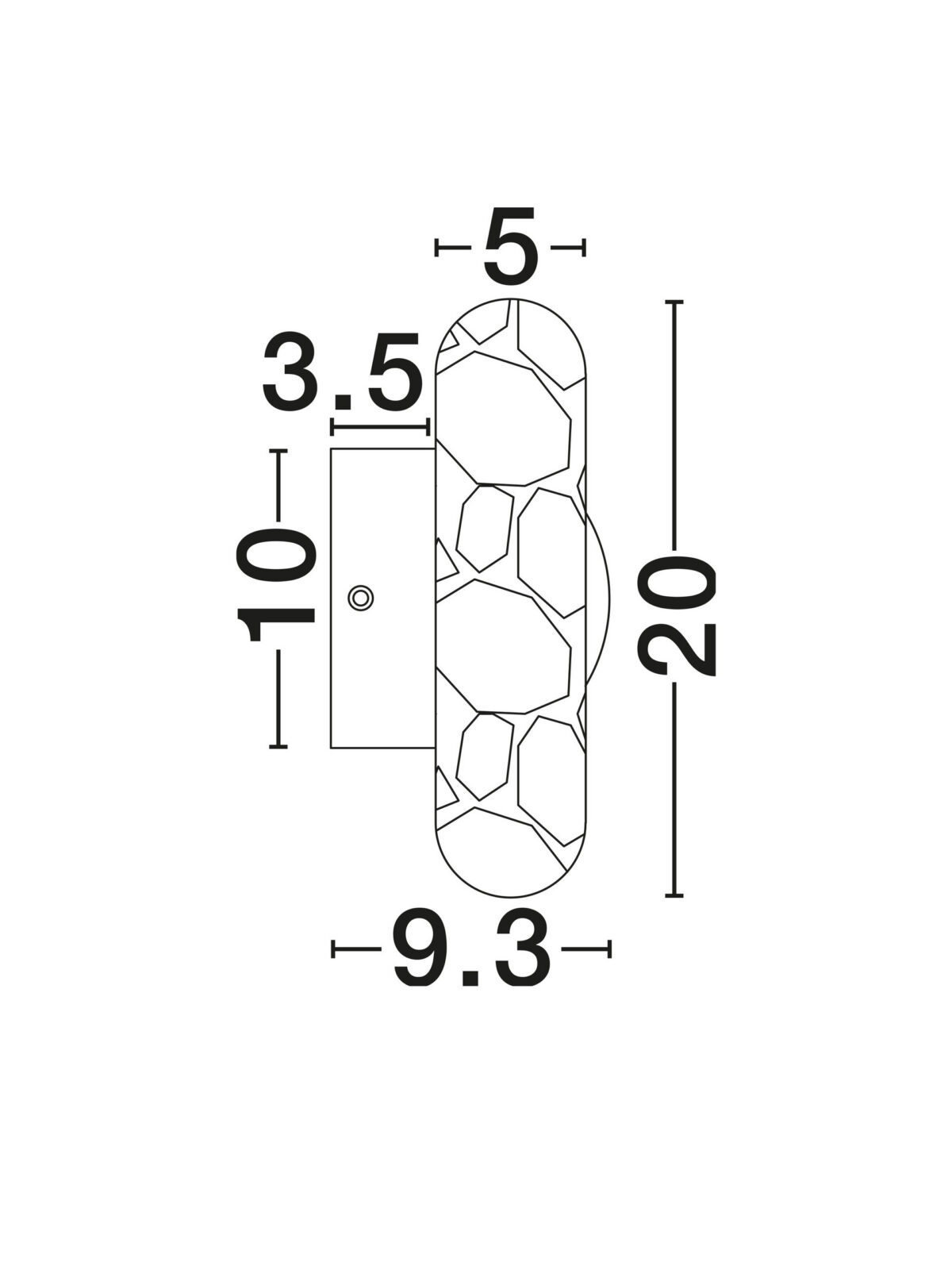 Аплик Nova Luce TAVO 9019803 кафяв детайл 6