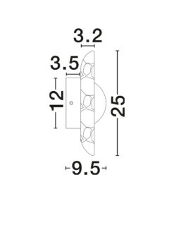 Аплик Nova Luce TAVO 9019804 кафяв детайл 5