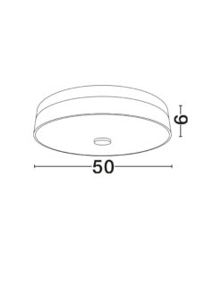 Плафониера Nova Luce SERITA 9019817 златист детайл 2