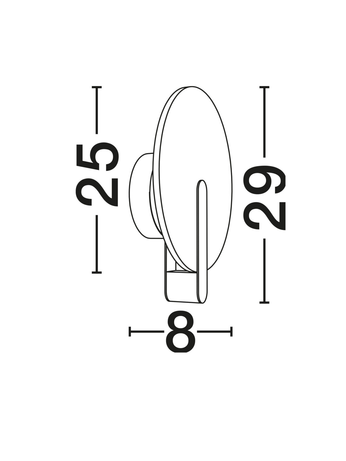 Аплик Nova Luce AIDER 9019825 черен в интериор
