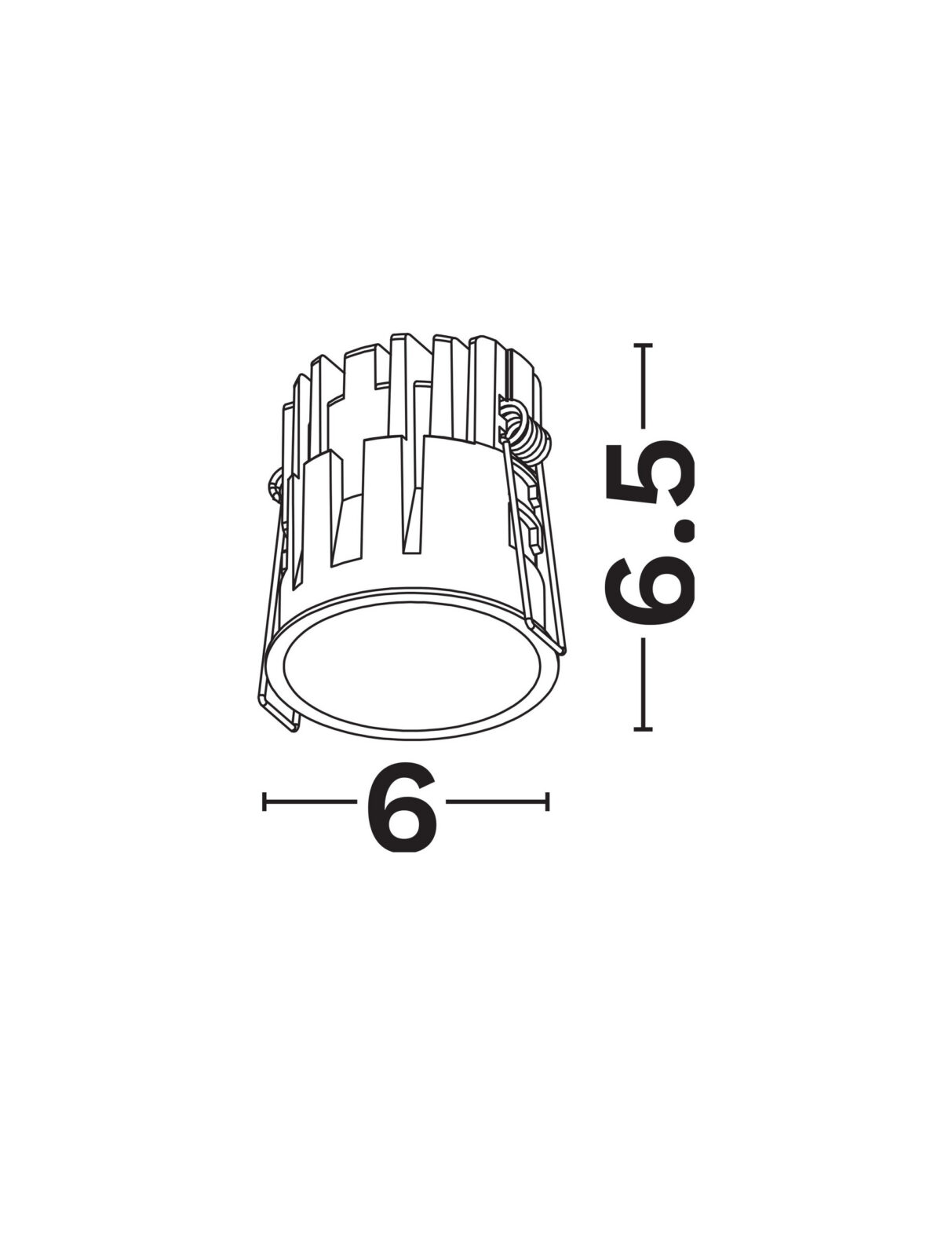 Луна за вграждане Nova Luce TALUS 9030659 бял детайл 4