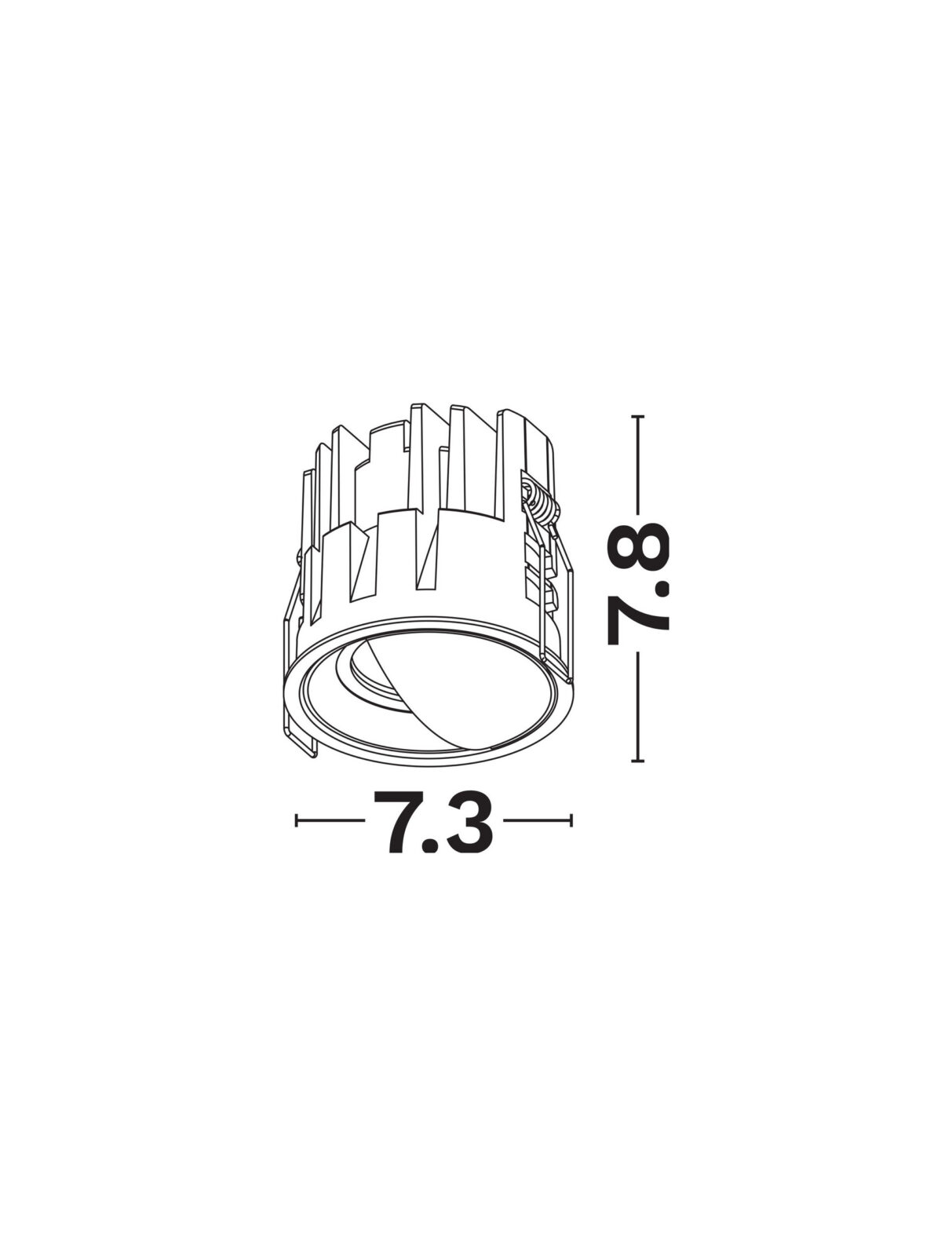Луна за вграждане Nova Luce CIRRUS 9030665 бял детайл 5