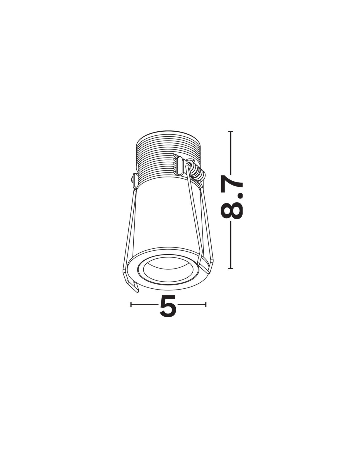 Луна за вграждане Nova Luce OTTO 9030688 черен детайл 4