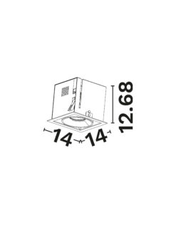 Луна за вграждане Nova Luce OBLIO 9030890 бял детайл 3