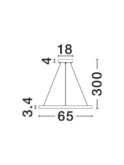 Полилей Nova Luce DEOS 9030894 черен детайл 5