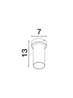 Плафониера Nova Luce OSO 9030910 черен детайл 5