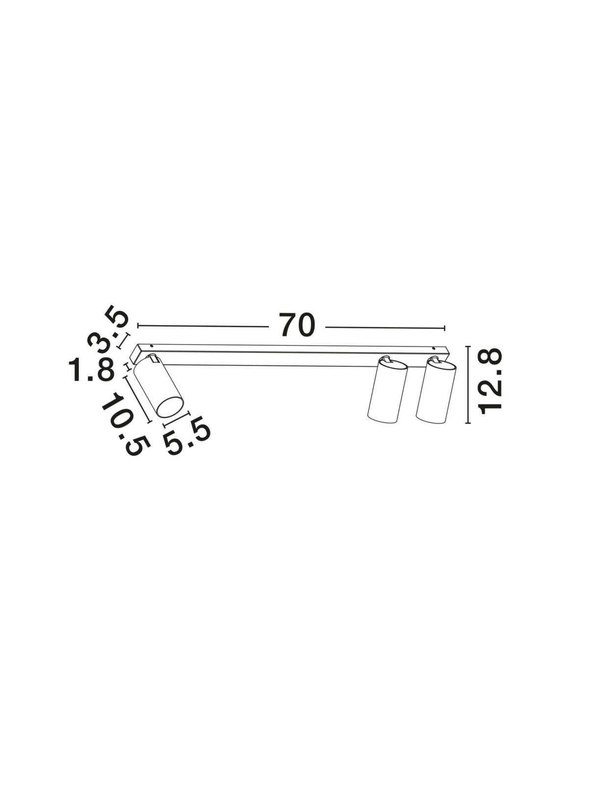 Плафониера Nova Luce OSO 9030912 черен детайл 6