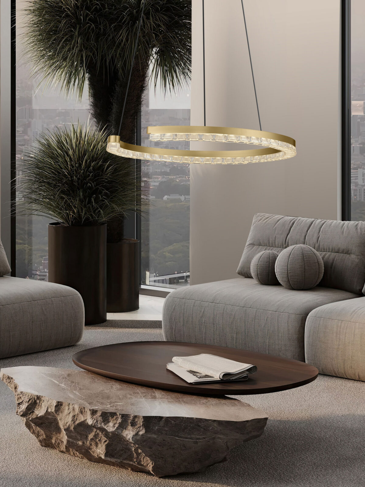 Полилей Nova Luce GREAMY 9030952 златист