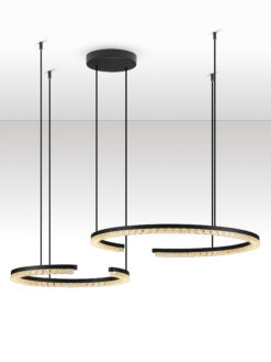 Полилей Nova Luce GREAMY 9030960 черен детайл 3