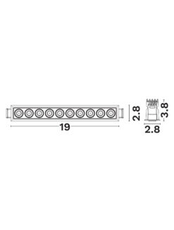 Луна за вграждане Nova Luce STEALTH 9040121 черен детайл 3