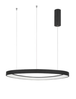 Полилей Nova Luce ESTEVA 9053552 черен в интериор